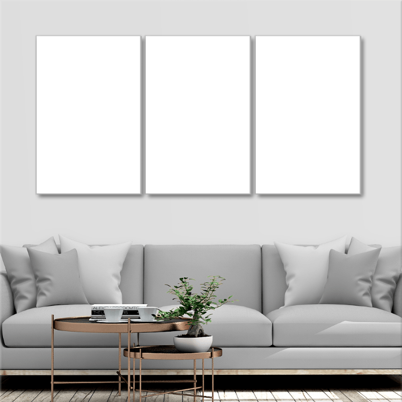  3 Panel Hanging Wall Art Set, Custom Canvas Prints