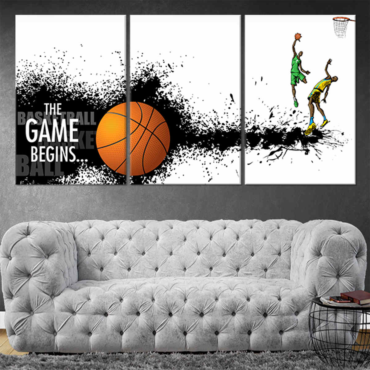Canvas Print Basketball Ball 