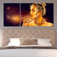 Gold Female Portrait Wall Art Canvas Print-Stunning Canvas Prints