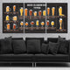 Beer Glassware Types Wall Art Canvas Print-Stunning Canvas Prints