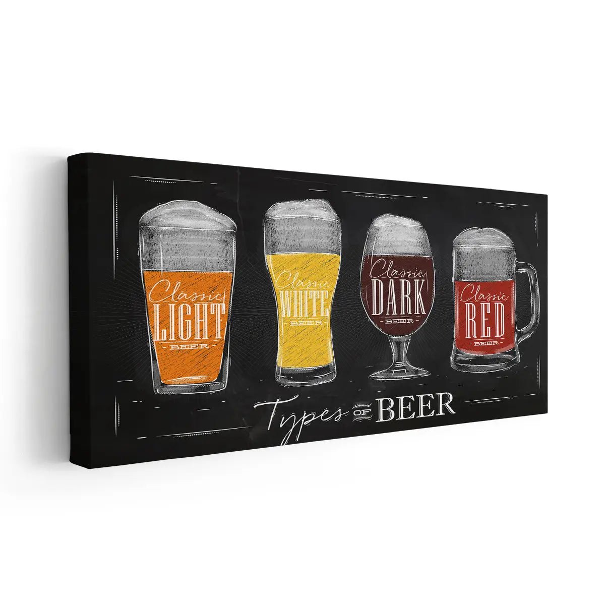 Types Of Beer Wall Art Canvas Print-Stunning Canvas Prints