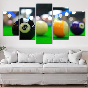 Billiard Pool Balls Wall Art Canvas Print-Stunning Canvas Prints