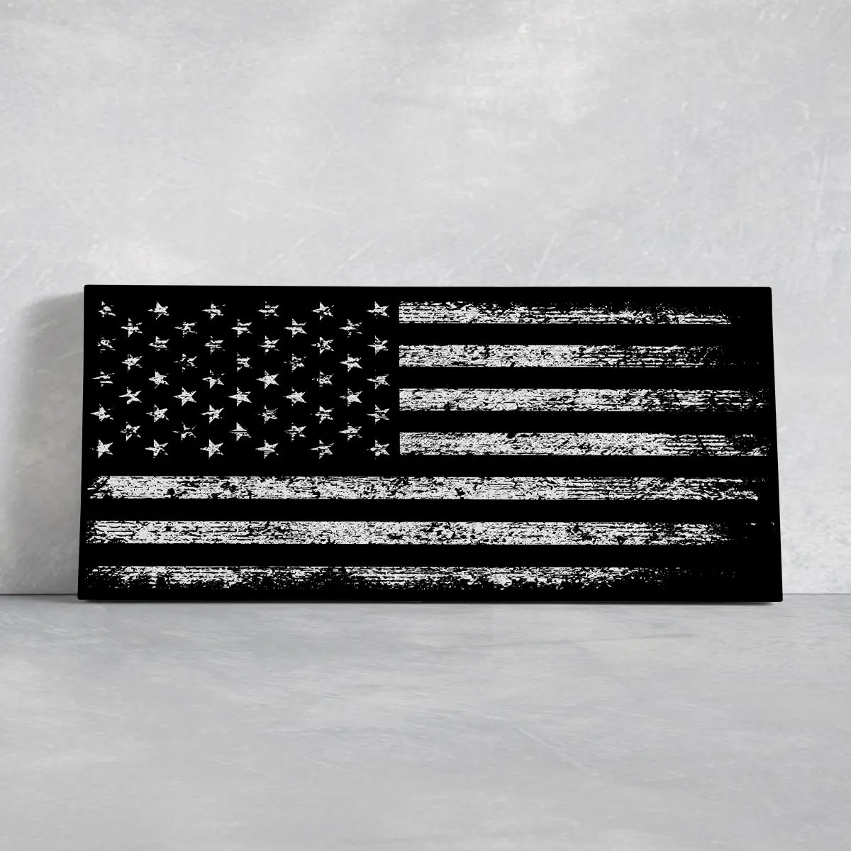 Black And White American Flag Wall Art-Stunning Canvas Prints