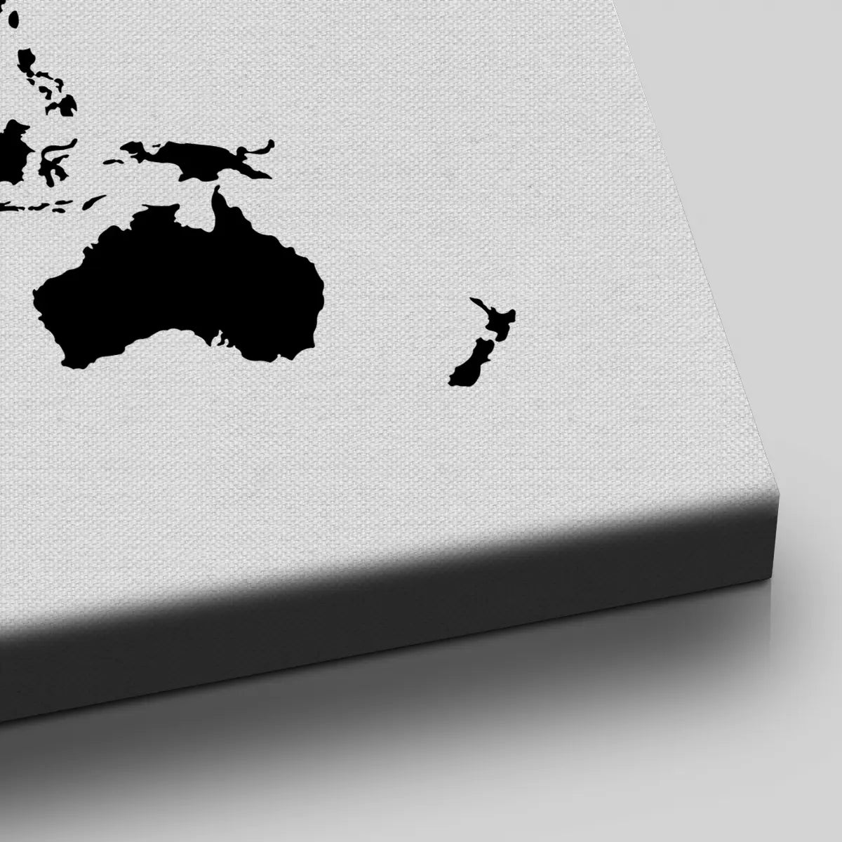 Black And White World Map Wall Art-Stunning Canvas Prints