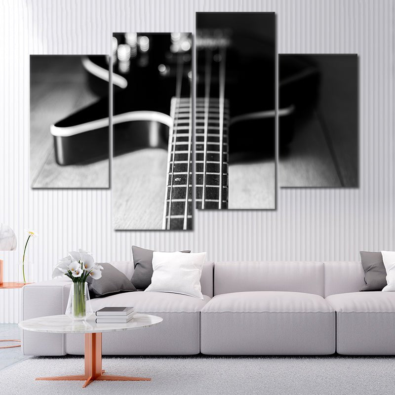 Black Bass Guitar Wall Art Canvas Print-Stunning Canvas Prints