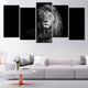 Black and White Lion Wall Art Canvas-Stunning Canvas Prints