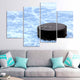 Black Hockey Puck Canvas Wall Art-Stunning Canvas Prints