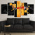 Black And Yellow Abstract Wall Art-Stunning Canvas Prints