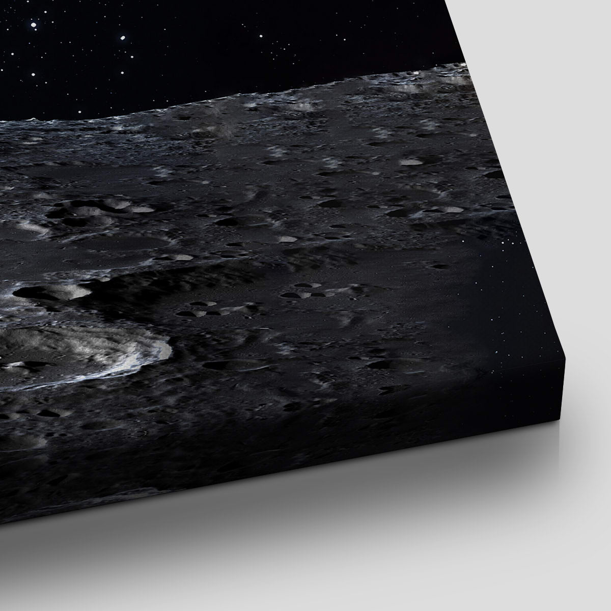 Earth Seen From The Moon Canvas Wall Art