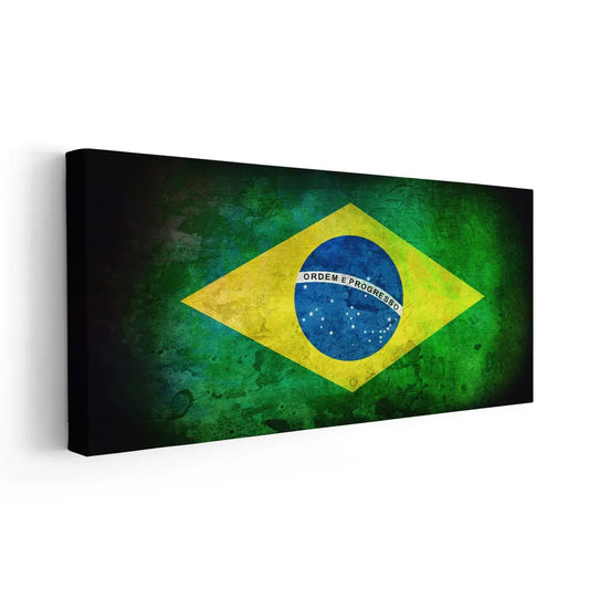 Brazilian Flag Wall Art Canvas Print-Stunning Canvas Prints