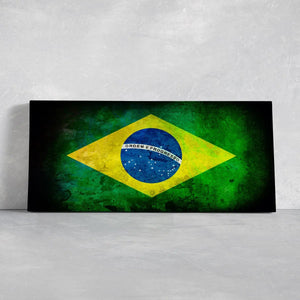 Brazilian Flag Wall Art Canvas Print-Stunning Canvas Prints