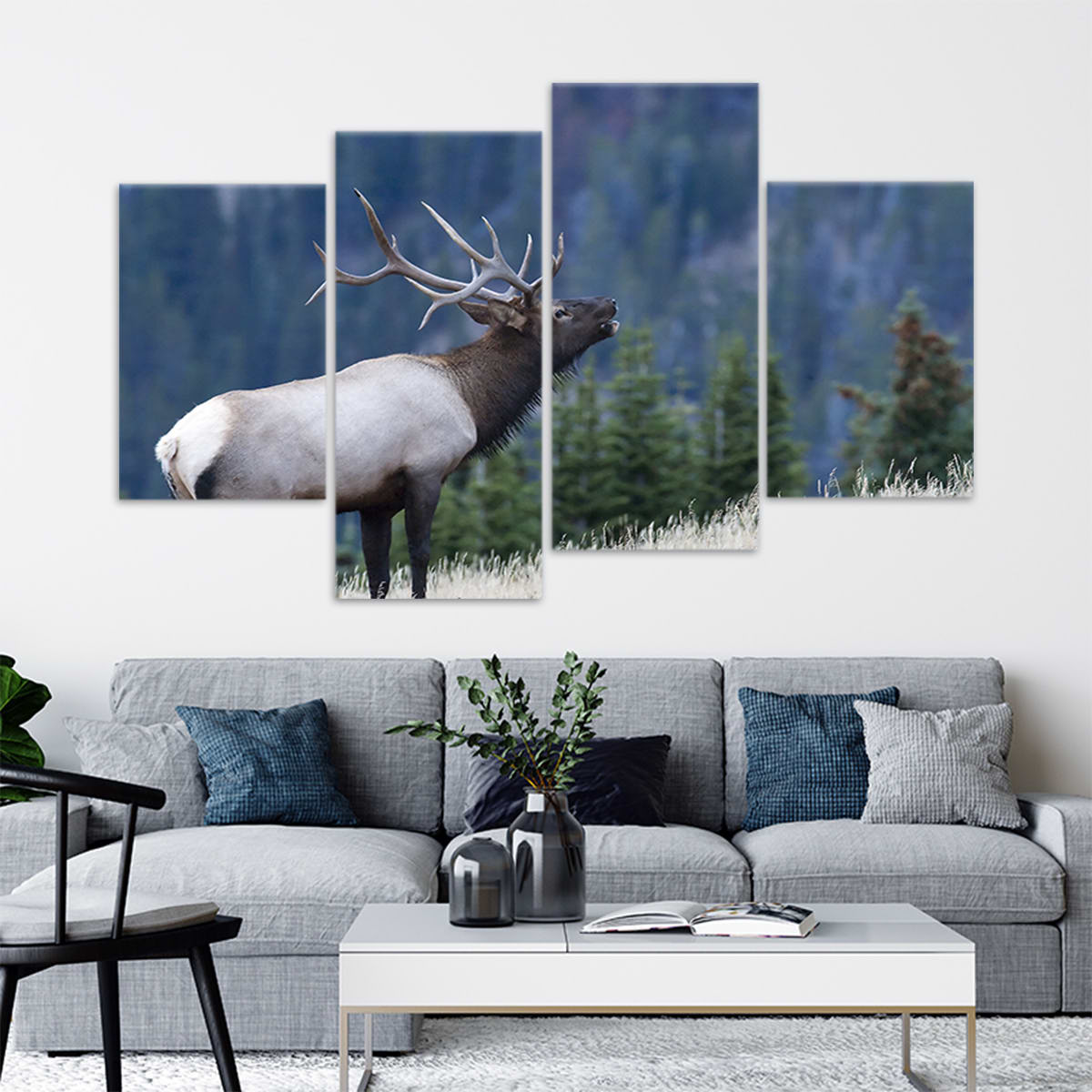 Elk In The Mountains Wall Art-Stunning Canvas Prints