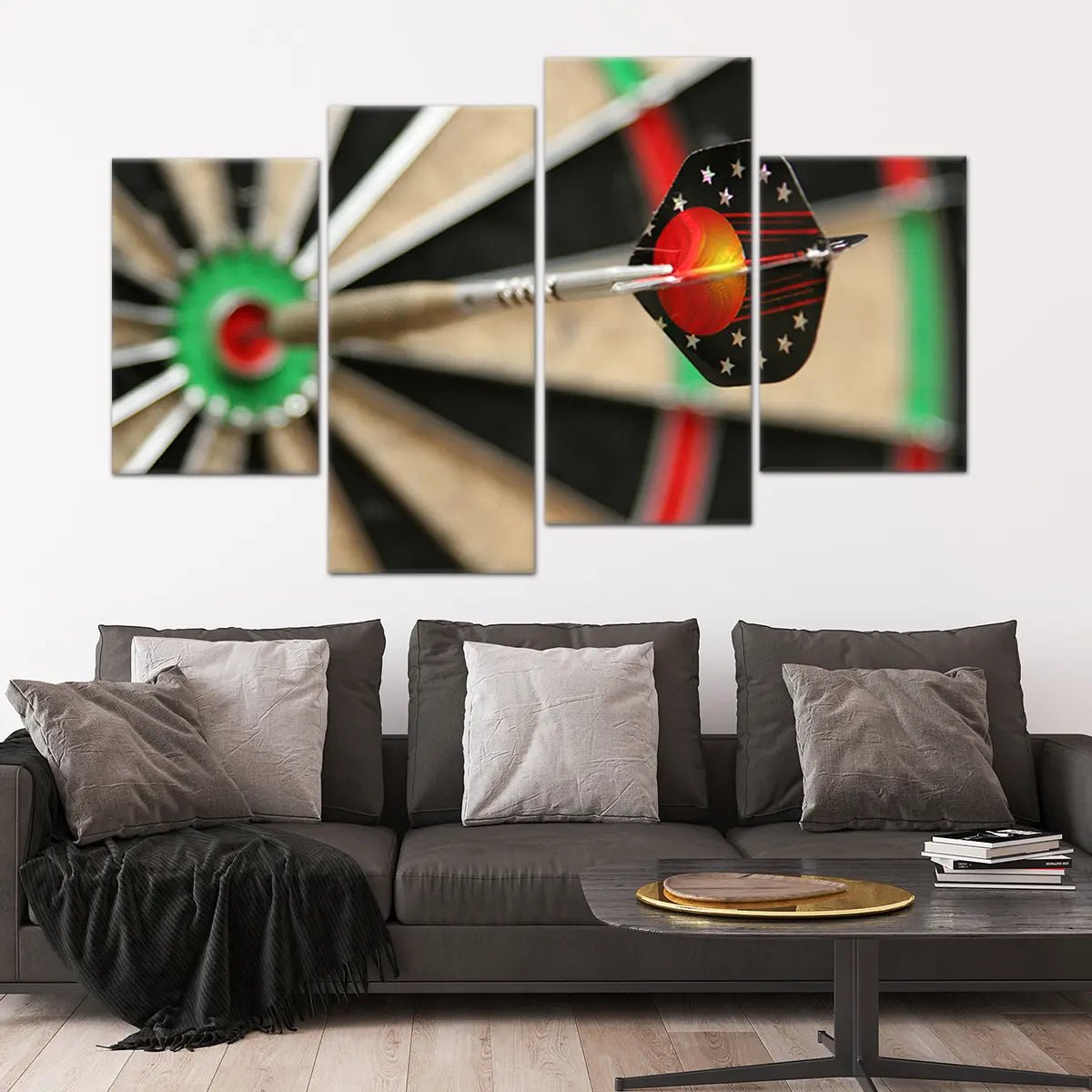 Bullseye Dartboard Wall Art Canvas Print-Stunning Canvas Prints