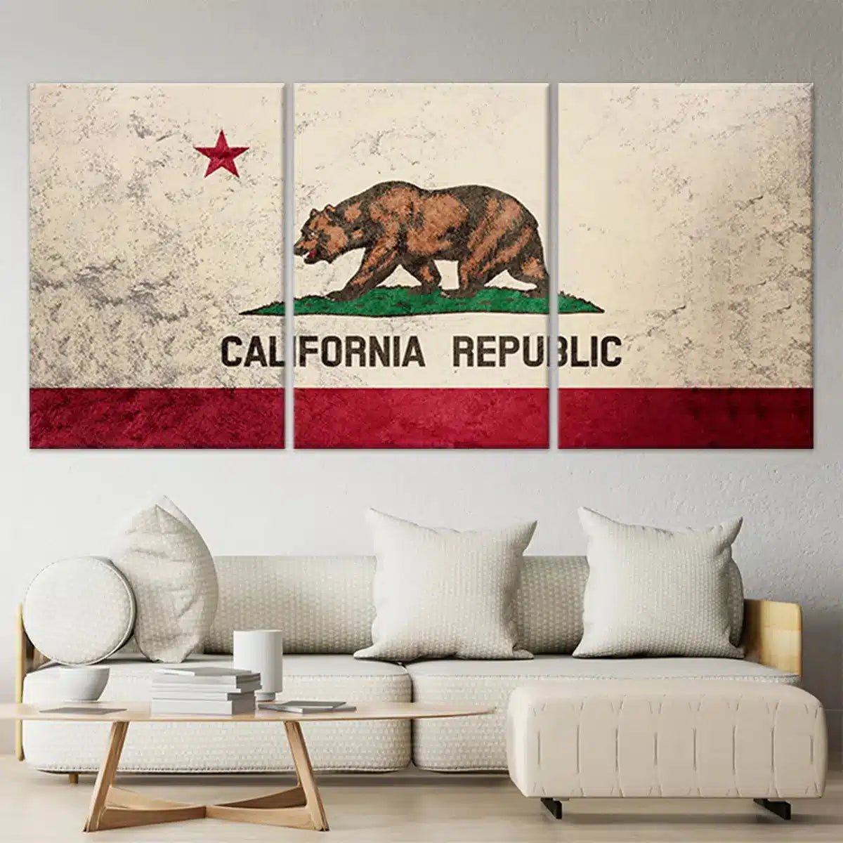 California State Flag Wall Art-Stunning Canvas Prints