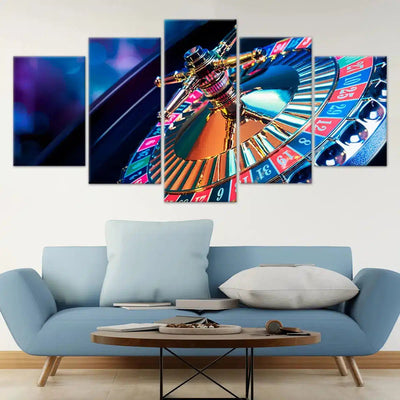 Casino Roulette Wheel Wall Art-Stunning Canvas Prints