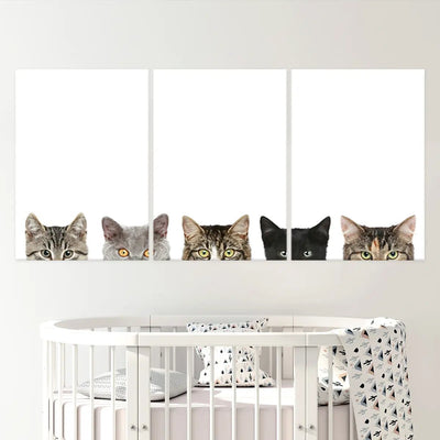 Cat Heads Wall Art-Stunning Canvas Prints