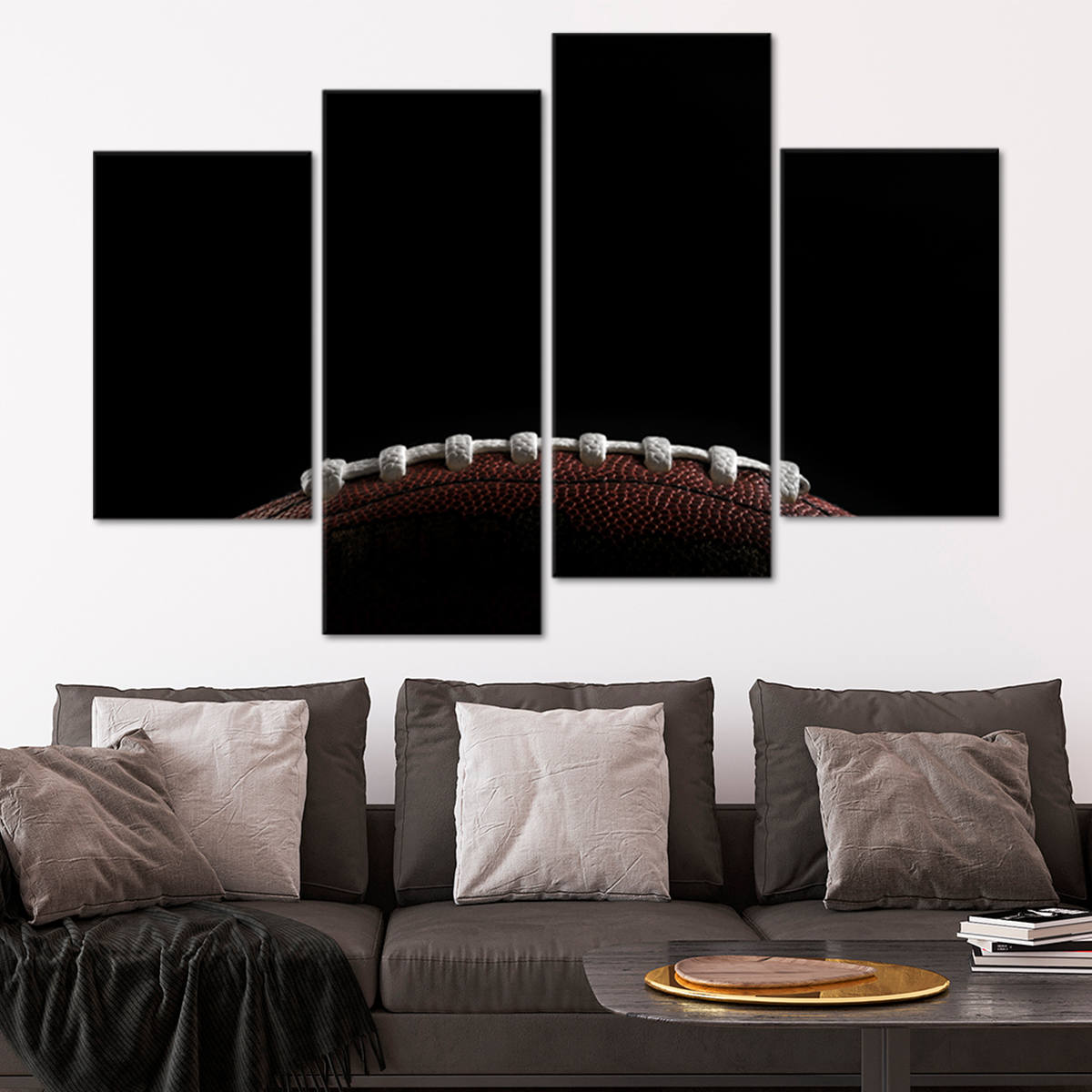 Football Laces Canvas Wall Art