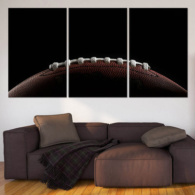 Football Laces Canvas Wall Art