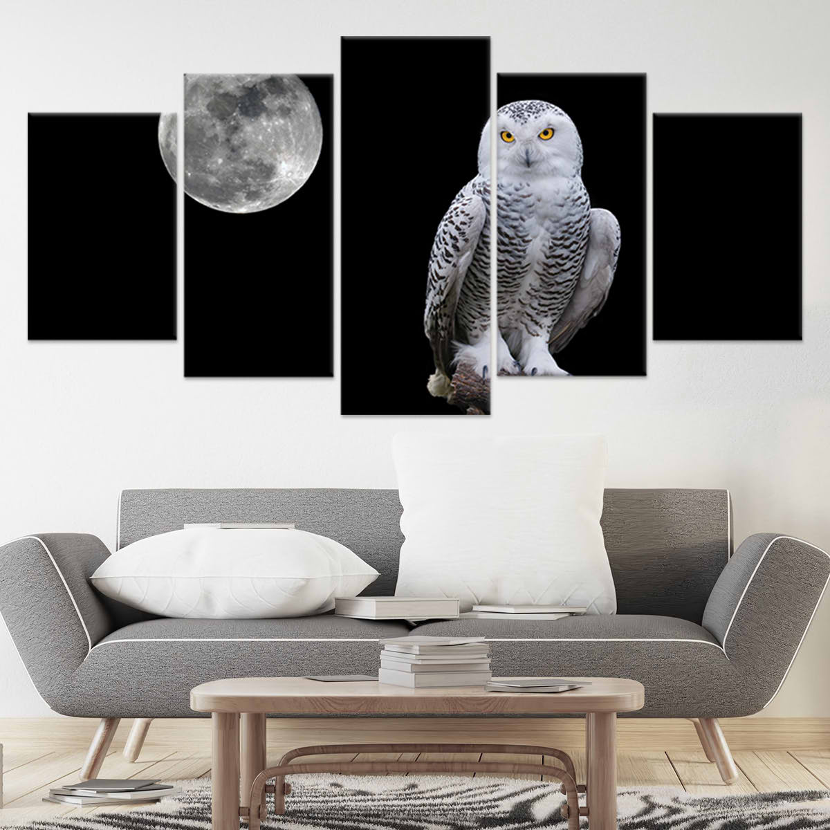 Black And White Owl Wall Art Canvas-Stunning Canvas Prints