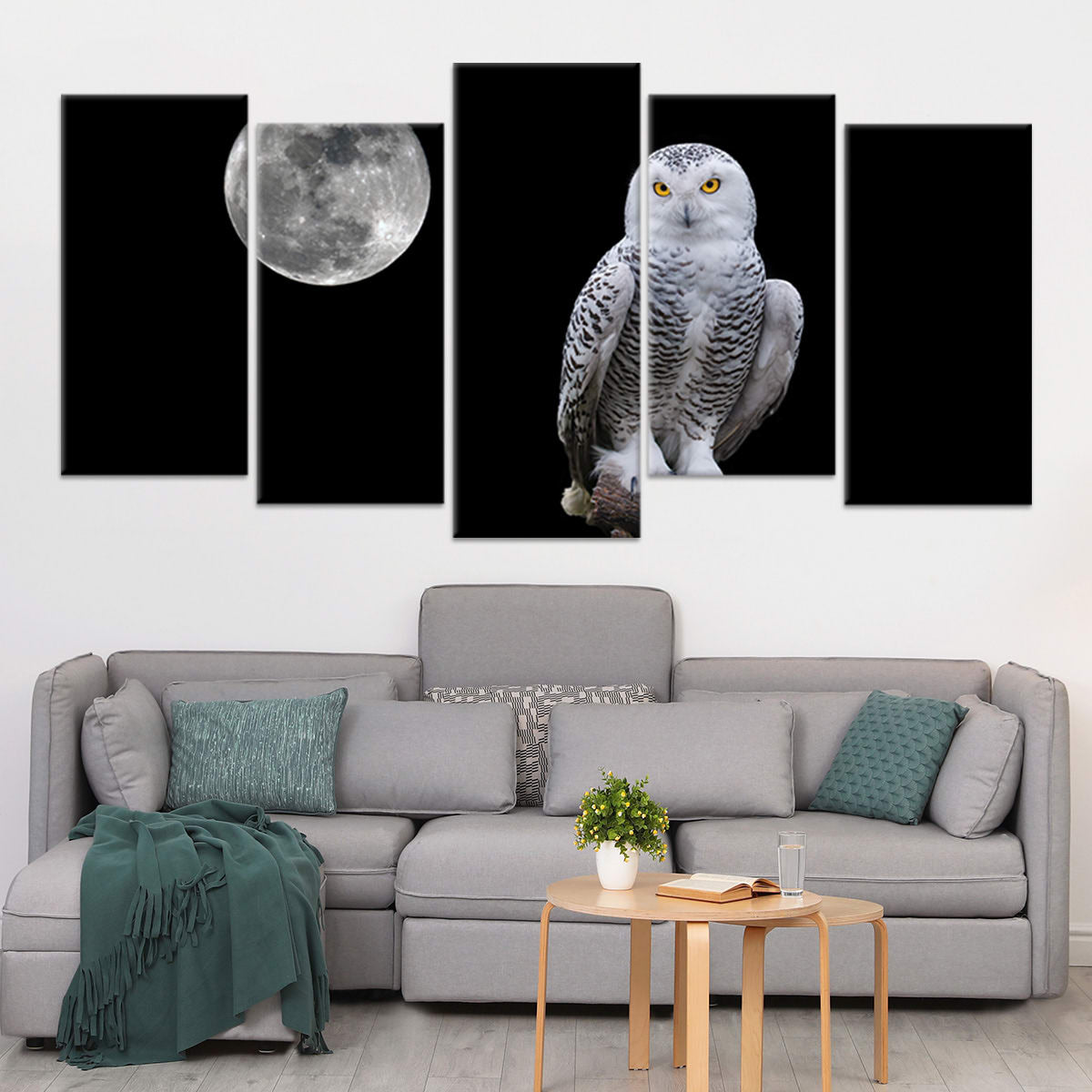 Black And White Owl Wall Art Canvas-Stunning Canvas Prints