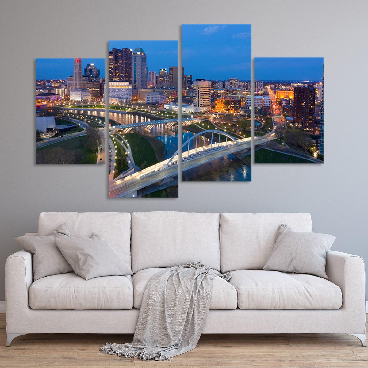 Columbus Skyline Wall Art Canvas-Stunning Canvas Prints