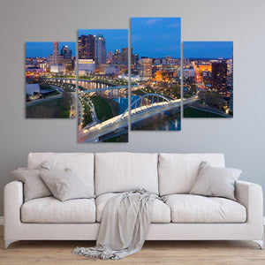 Columbus Skyline Wall Art Canvas-Stunning Canvas Prints