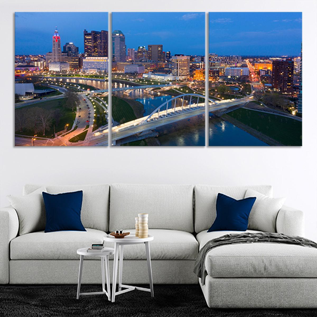 Columbus Skyline Wall Art Canvas-Stunning Canvas Prints