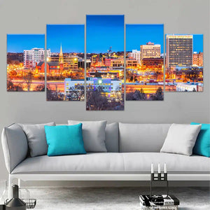 Colorado Springs Skyline Wall Art Canvas-Stunning Canvas Prints