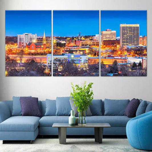 Colorado Springs Skyline Wall Art Canvas-Stunning Canvas Prints
