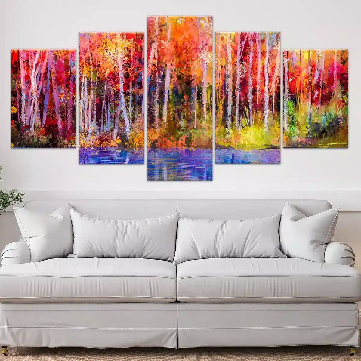 Colorful Autumn Trees Wall Art Canvas-Stunning Canvas Prints