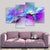 Explosive abstract colors on canvas, dynamic wall art for contemporary living space decor