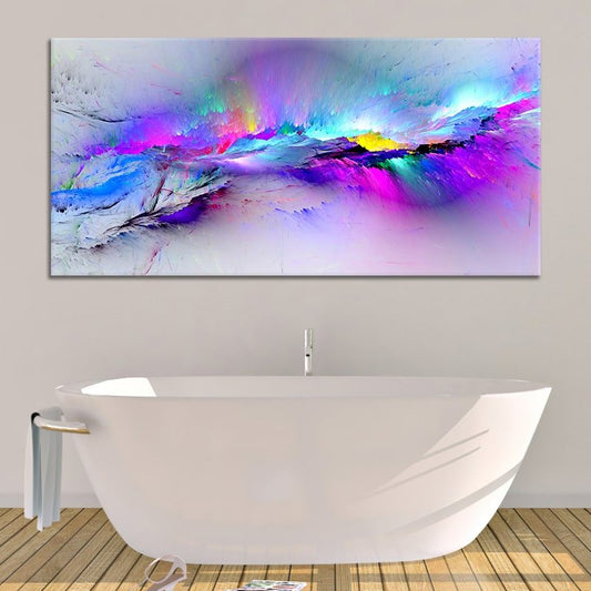 Large Purple Abstract Wall Art: abstract artwork​, colorful modern wall art, large wall art for living room, modern artwork for home​
