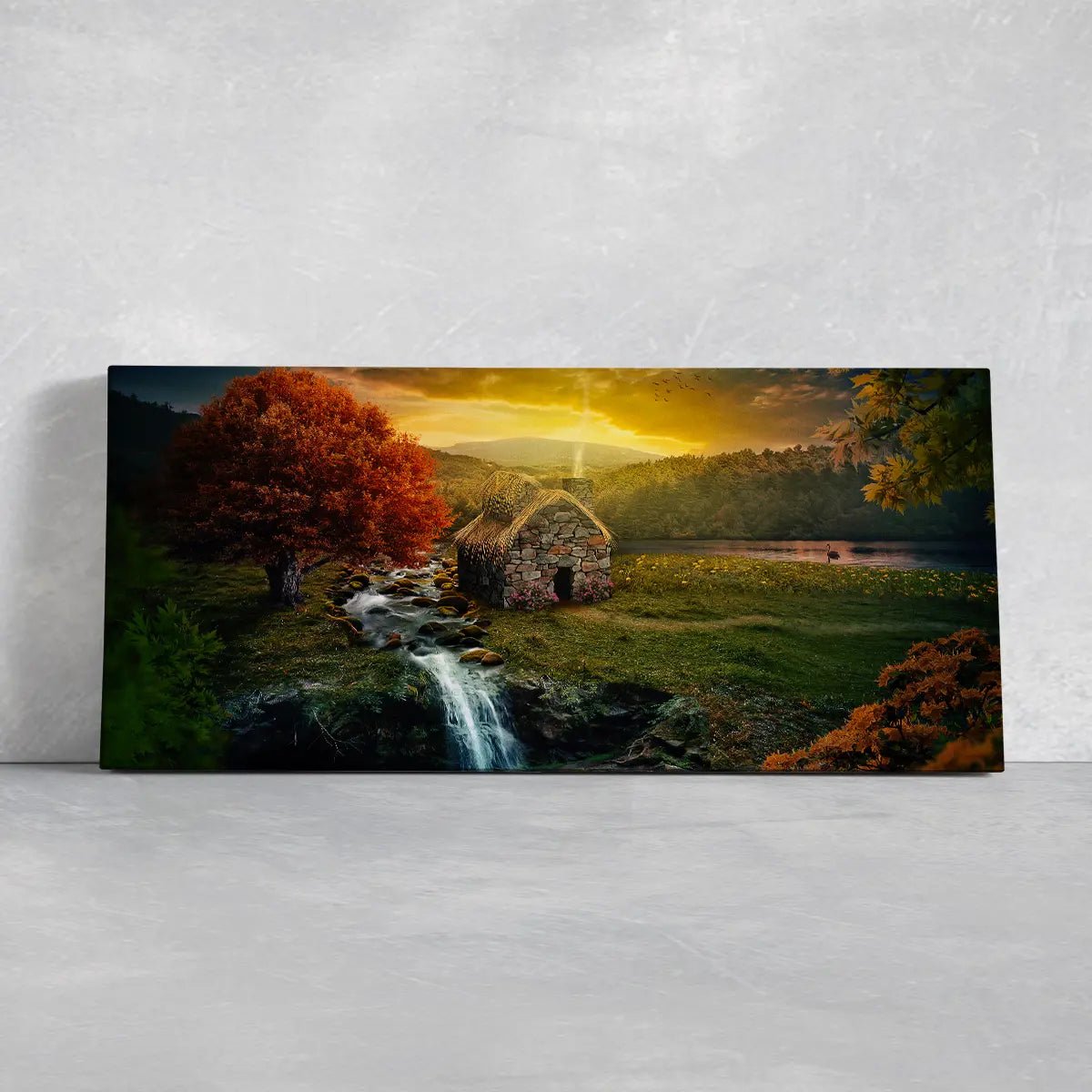 Rock Cabin Wall Art Canvas-Stunning Canvas Prints