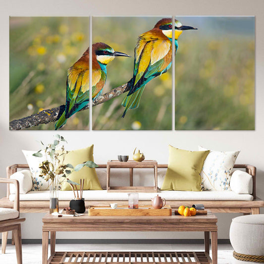 bird wall decor set of 3 -Stunning Canvas Prints