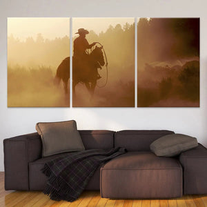 Western Cowboy Wall Art Canvas Print-Stunning Canvas Prints