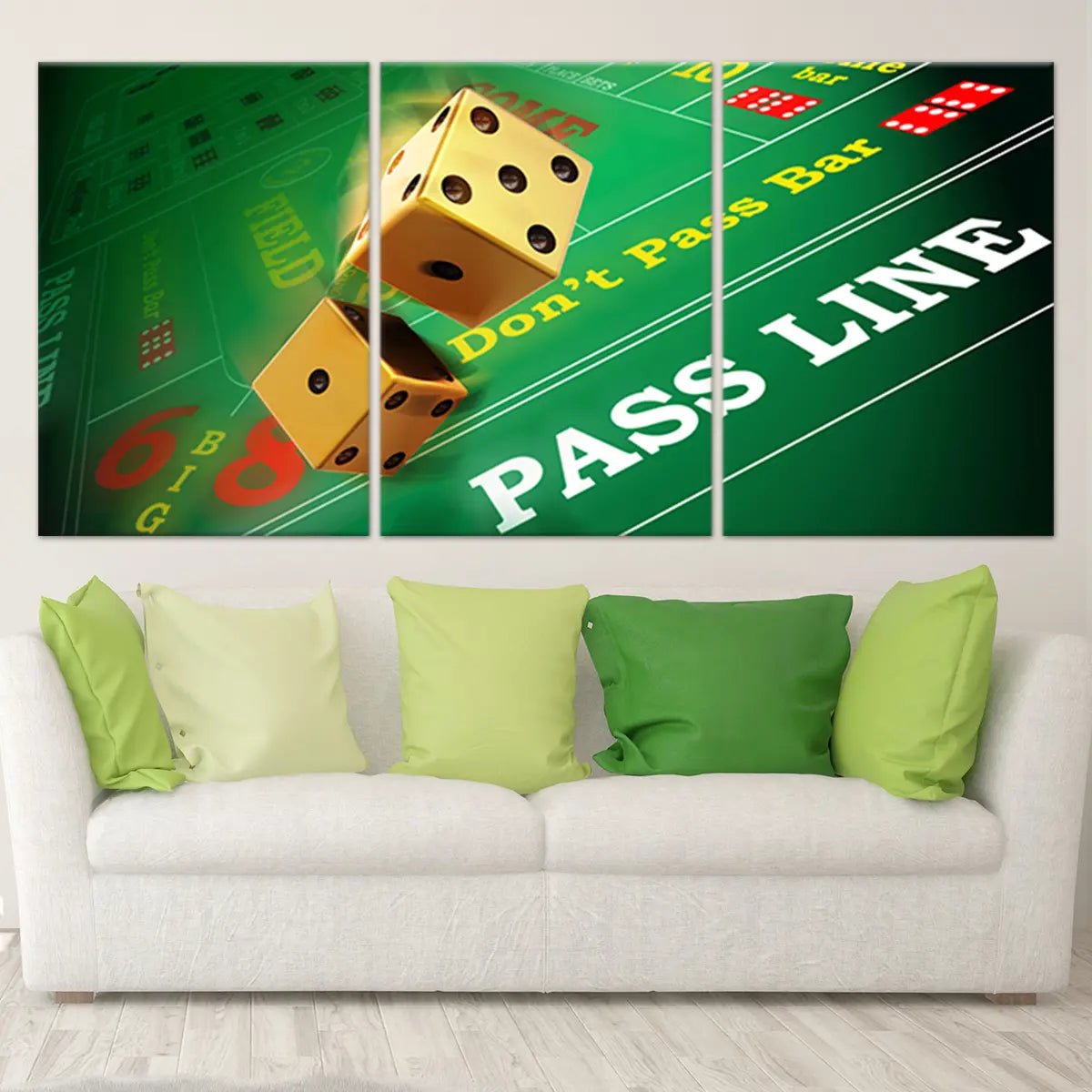 Craps Gambling Wall Art Canvas Print-Stunning Canvas Prints