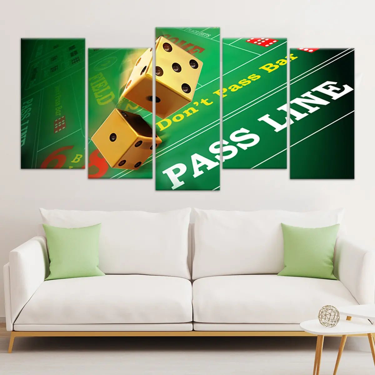 Craps Gambling Wall Art Canvas Print-Stunning Canvas Prints