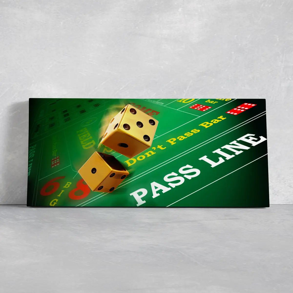Craps Gambling Wall Art Canvas Print-Stunning Canvas Prints