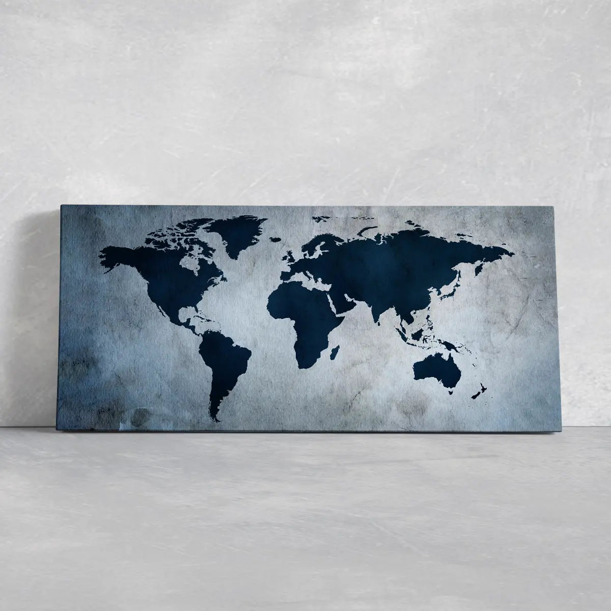 Antique Blue World Map Wall Art-Stunning Canvas Prints