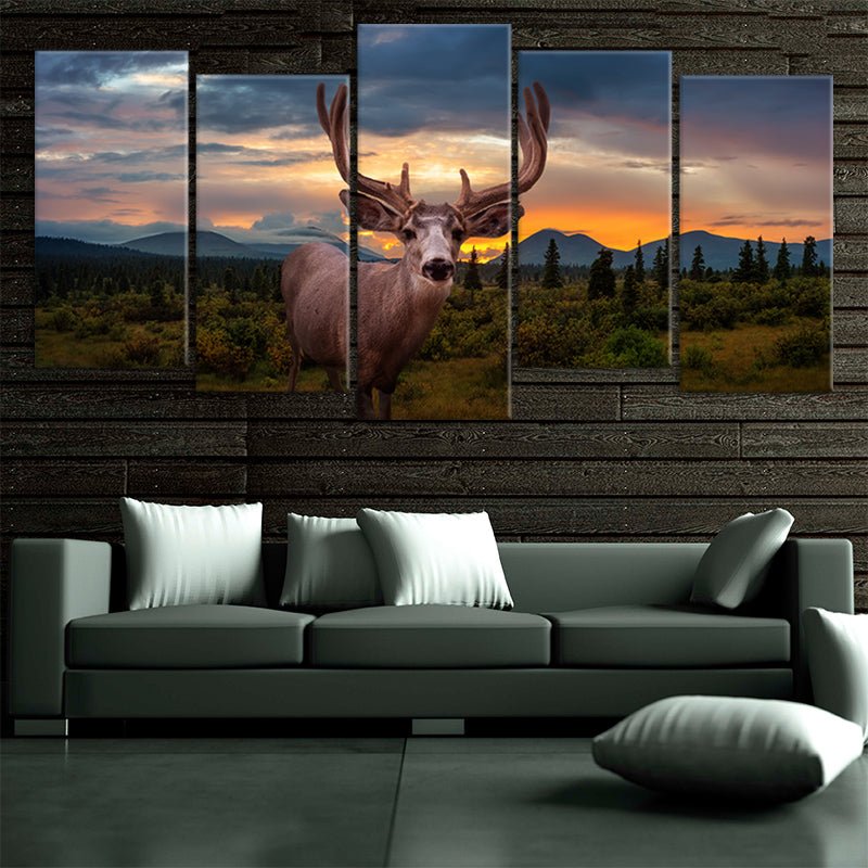 Majestic Bull Elk Wall Art Canvas-Stunning Canvas Prints