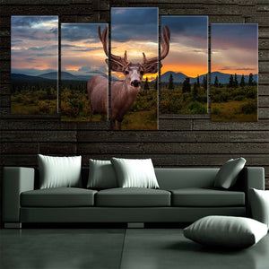 Majestic Bull Elk Wall Art Canvas-Stunning Canvas Prints