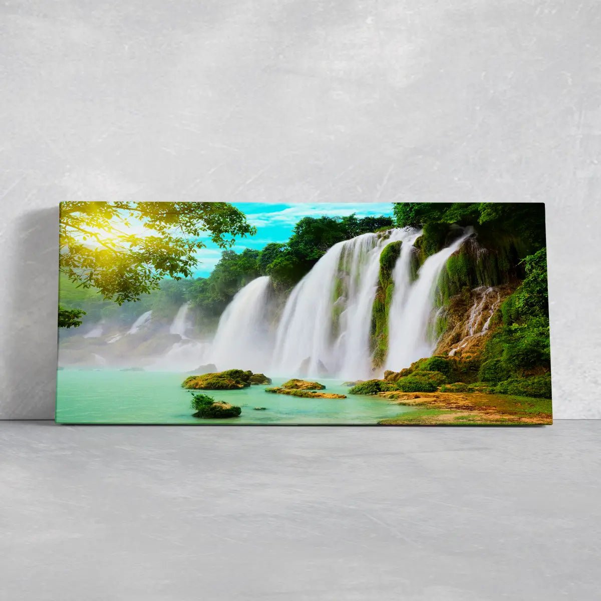 Detian Forest Waterfall Wall Art Canvas-Stunning Canvas Prints