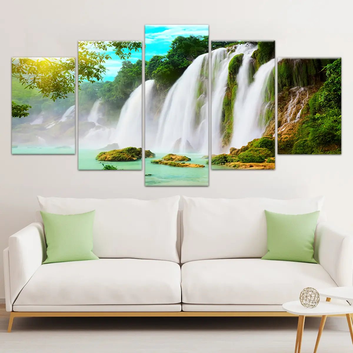 Detian Forest Waterfall Wall Art Canvas-Stunning Canvas Prints