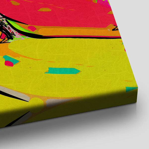 Colorful Abstract Eiffel Tower Wall Art