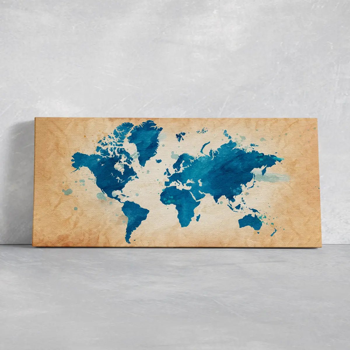 World Travel Map Wall Art Canvas Print-Stunning Canvas Prints