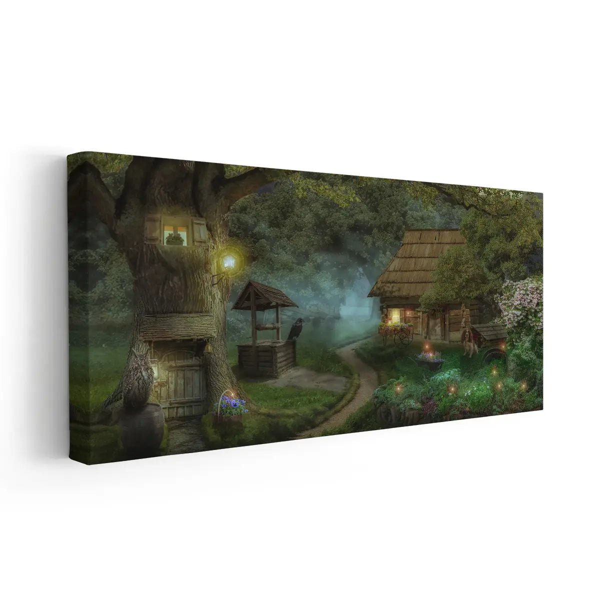 Fairytale House In The Forest Wall Art-Stunning Canvas Prints