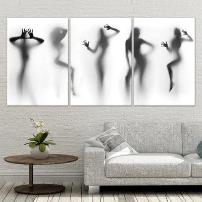 Female Body Silhouette Wall Art-Stunning Canvas Prints