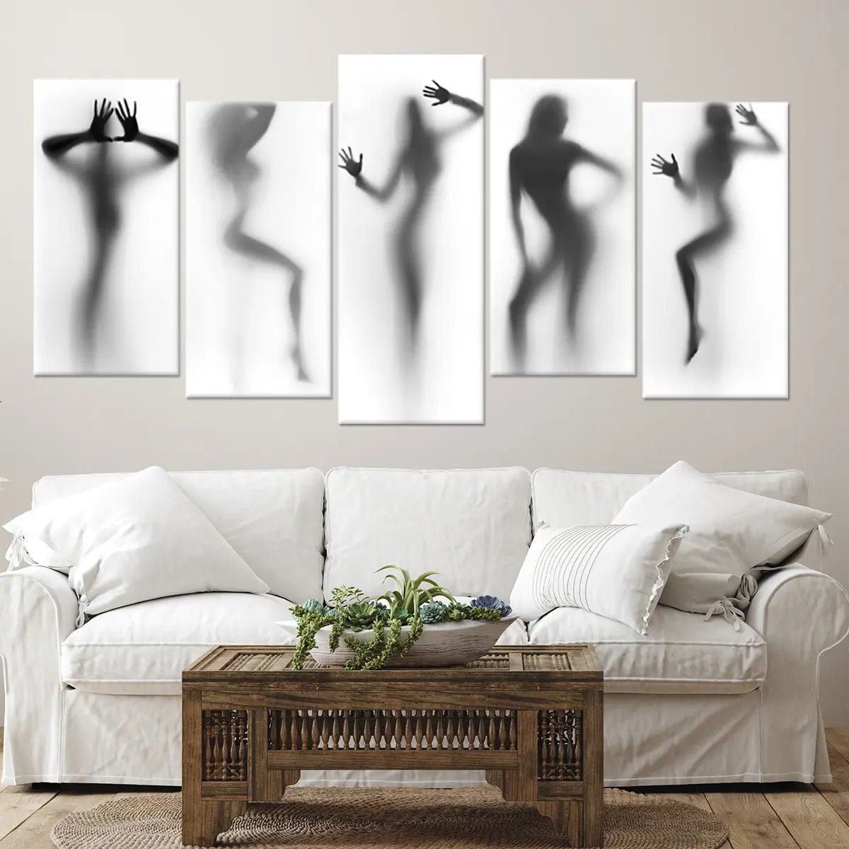 Female Body Silhouette Wall Art-Stunning Canvas Prints