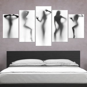 Females Silhouette Wall Art Canvas Print-Stunning Canvas Prints