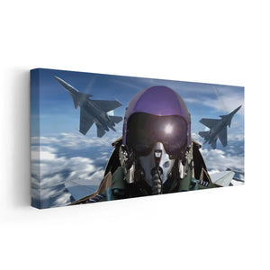 Fighter Jet Pilot Wall Art Canvas Print-Stunning Canvas Prints